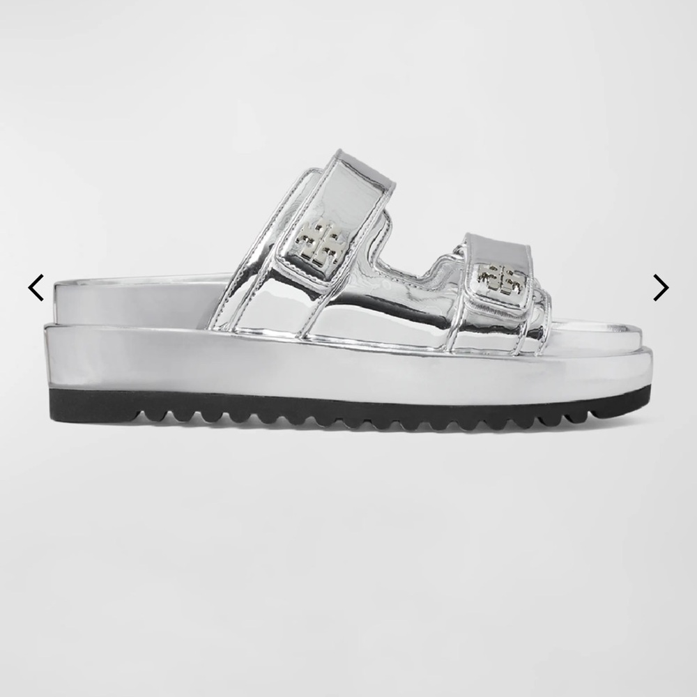 Tory Burch Silver Sandals
